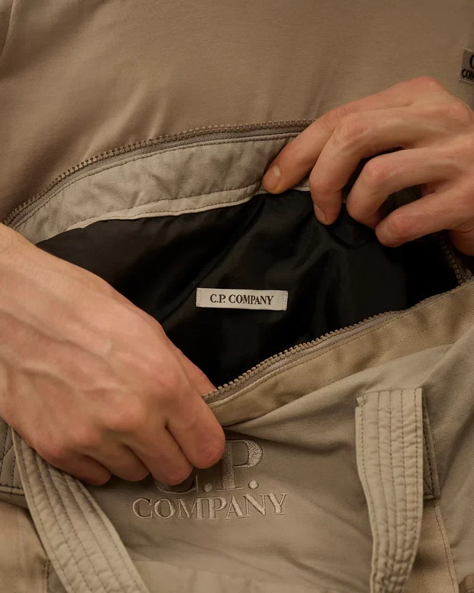 Bolso tote de sarga