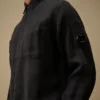 Camisa de lino de manga larga con botones de Lens