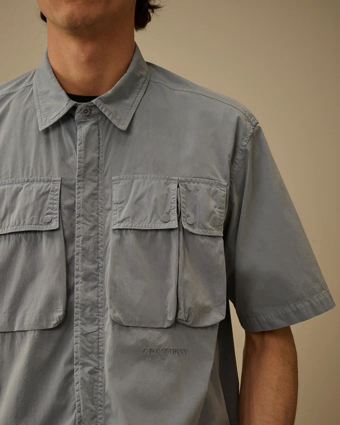 Camisa de manga corta con cremallera 50 Fili