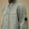 Camisa de manga larga «Lens» de gabardina orgánica