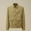 Camisa de sarga rota con botones