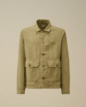 Camisa de sarga rota con botones