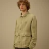 Camisa de sarga rota con botones
