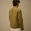 Camisa exterior con cremallera «Lens» de algodón y lino
