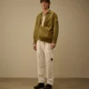 Camisa exterior con cremallera «Lens» de algodón y lino