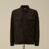 Camisa oversize de algodón ripstop con botones y detalle de Lens