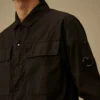 Camisa oversize de algodón ripstop con botones y detalle de Lens