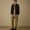 Camisa oversize de algodón ripstop con botones y detalle de Lens