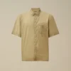 Camisas de manga corta con botones de mussola ligera