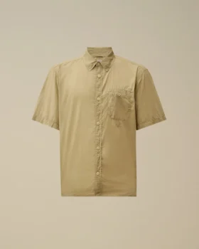 Camisas de manga corta con botones de mussola ligera