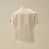 Camisas de manga corta con botones y lente de algodón popelín U16