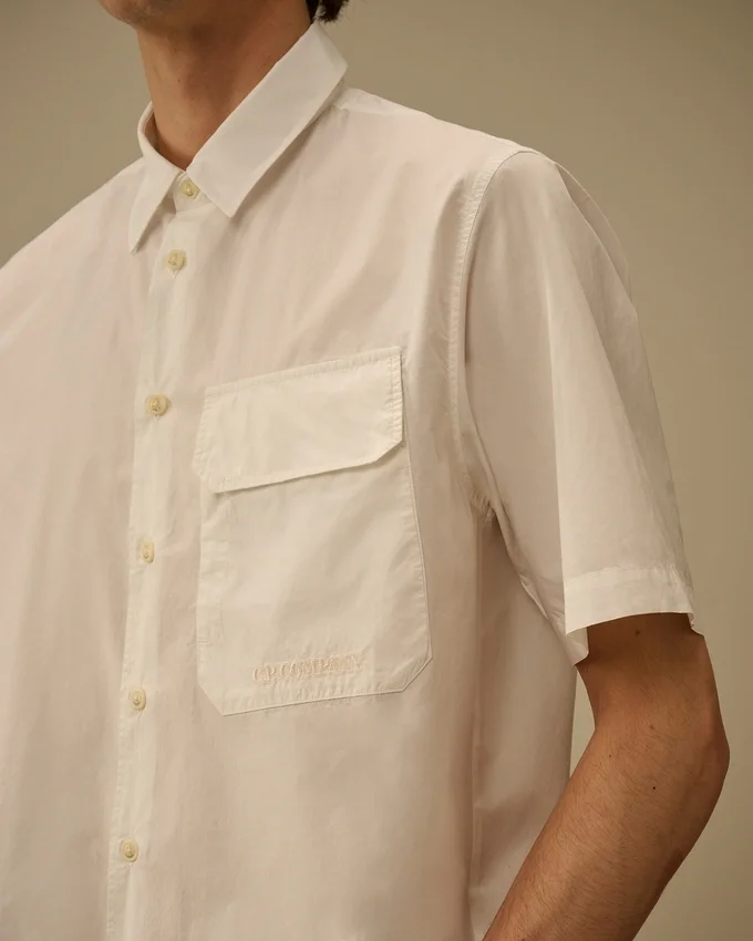 Camisas de manga corta de popelín