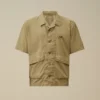 Camisas de manga corta holgadas de popelín