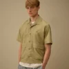 Camisas de manga corta holgadas de popelín