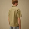Camisas de manga corta holgadas de popelín