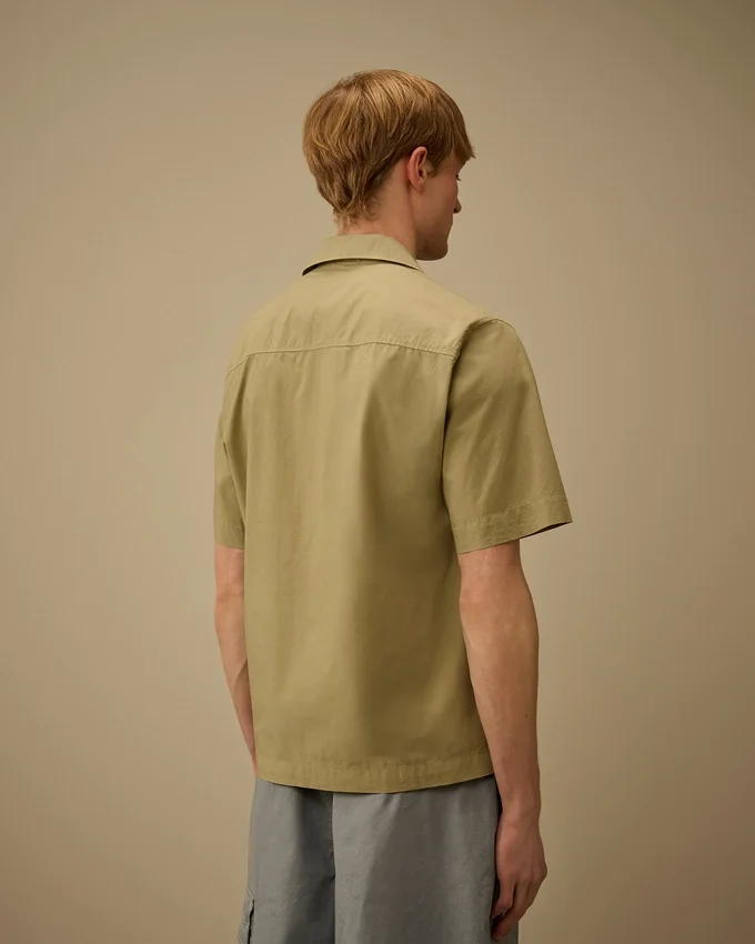 Camisas de manga corta holgadas de popelín
