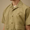Camisas de manga corta holgadas de popelín