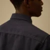 Camisas de manga larga con botones de algodón y lino