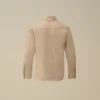 Camisas de manga larga con botones de lino U16