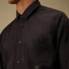 Camisas de manga larga con botones de mussola ligera