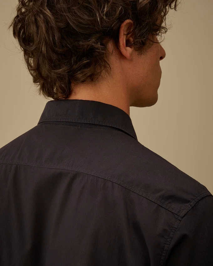 Camisas de manga larga con botones de mussola ligera