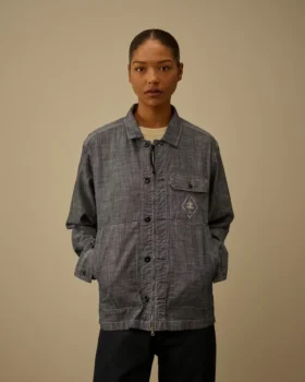 Camisas de manga larga con cremallera de cambray