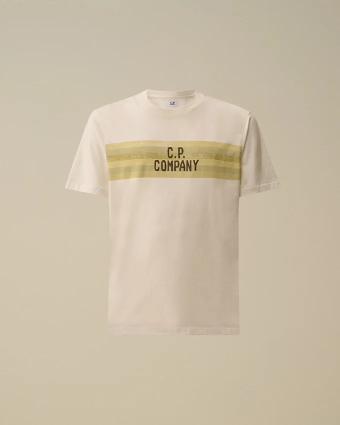 Camiseta de manga corta a rayas de jersey 30/1