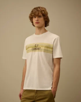 Camiseta de manga corta a rayas de jersey 30/1