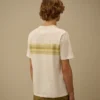 Camiseta de manga corta a rayas de jersey 30/1