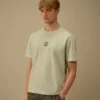 Camiseta de manga corta con bordado de jersey 1020