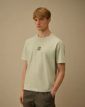 Camiseta de manga corta con bordado de jersey 1020