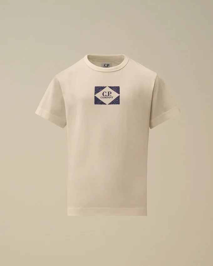 Camiseta de manga corta con estampado «U16», confeccionada en jersey de algodón 30/1