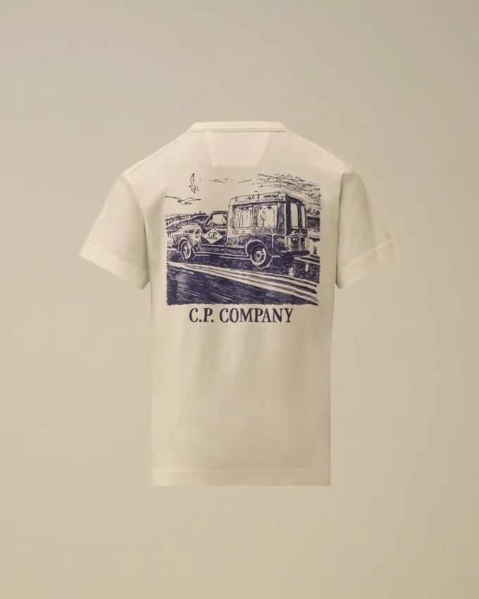 Camiseta de manga corta con estampado «U16», confeccionada en jersey de algodón 30/1