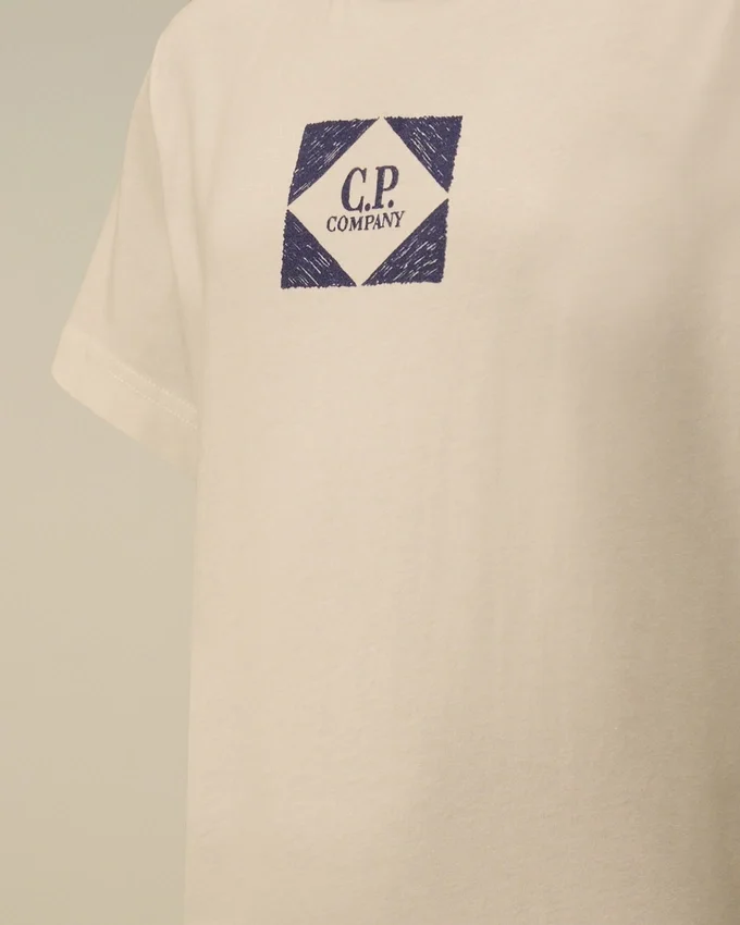 Camiseta de manga corta con estampado «U16», confeccionada en jersey de algodón 30/1