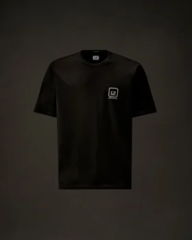 Camiseta de manga corta con insignia estampada de la Metropolis Series, confeccionada en jersey mercerizado