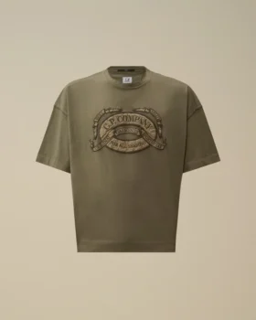 Camiseta de manga corta con logo de corte cuadrado de jersey 20/1