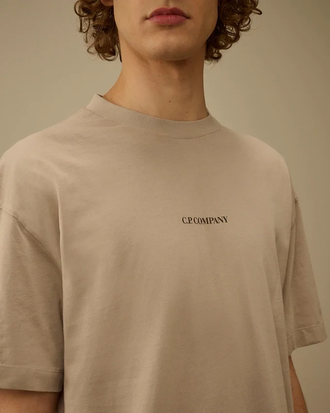 Camiseta de manga corta con logotipo de jersey 30/1