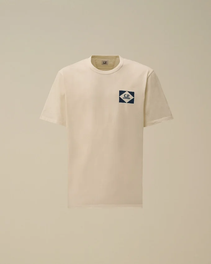 Camiseta de manga corta con logotipo de jersey compacto 20/1
