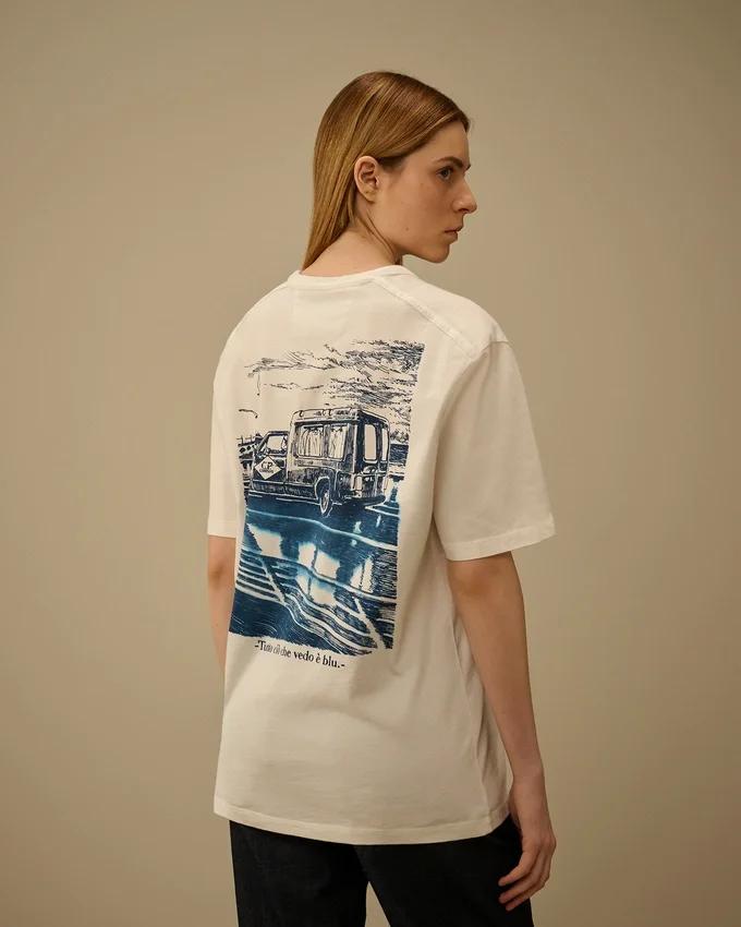Camiseta de manga corta con logotipo de jersey compacto 20/1