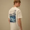 Camiseta de manga corta con logotipo de jersey compacto 20/1