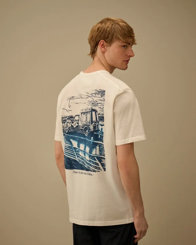 Camiseta de manga corta con logotipo de jersey compacto 20/1