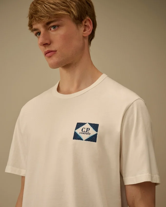 Camiseta de manga corta con logotipo de jersey compacto 20/1