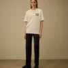 Camiseta de manga corta con logotipo de jersey compacto 20/1