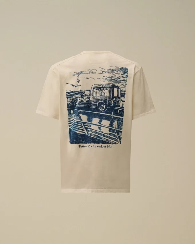 Camiseta de manga corta con logotipo de jersey compacto 20/1