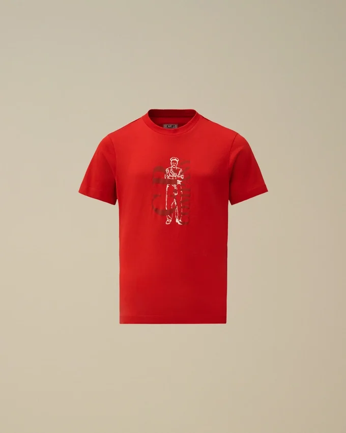 Camiseta de manga corta con logotipo de jersey de algodón 30/1 para menores de 16 años