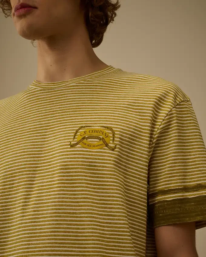 Camiseta de manga corta con logotipo estampado en jersey 20/1