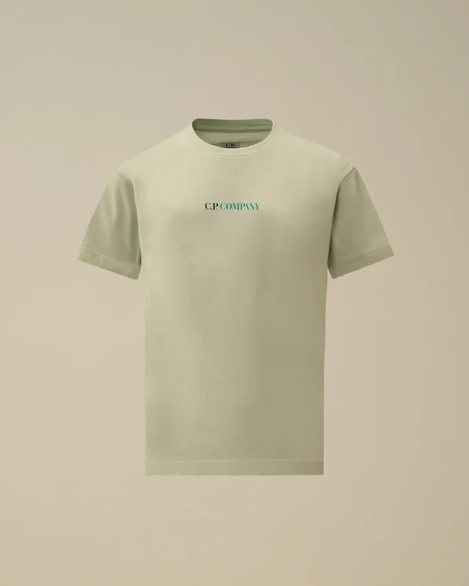 Camiseta de manga corta con logotipo grande de jersey de algodón 30/1 U16
