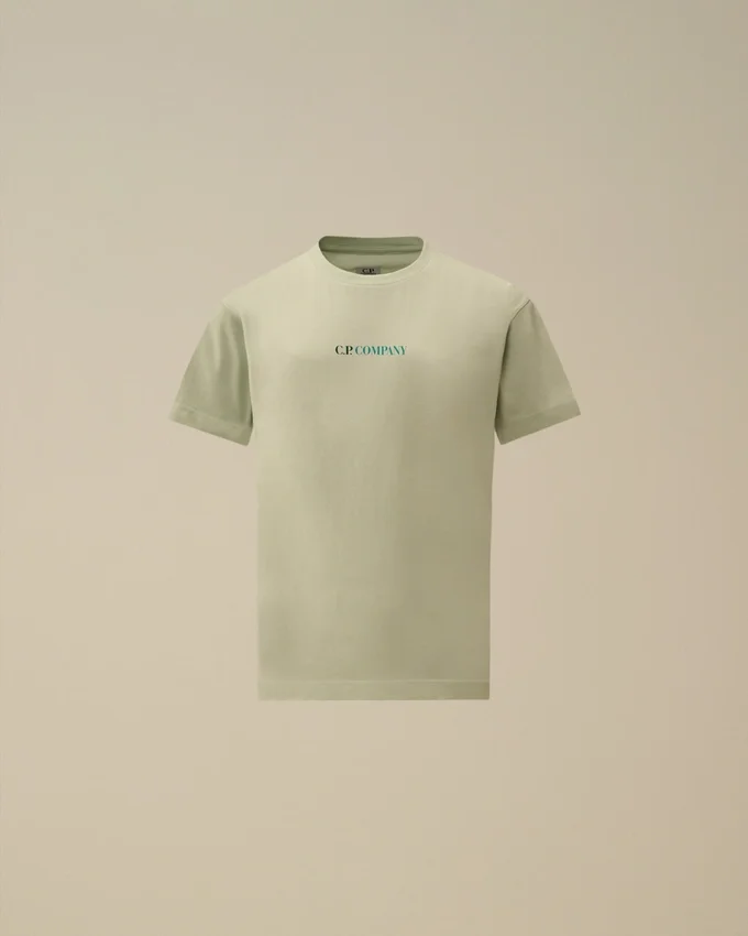 Camiseta de manga corta con logotipo grande de jersey de algodón 30/1 U16