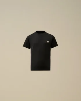 Camiseta de manga corta con parche con el logotipo, confeccionada en jersey de algodón U16 30/1