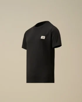 Camiseta de manga corta con parche con el logotipo, confeccionada en jersey de algodón U16 30/1
